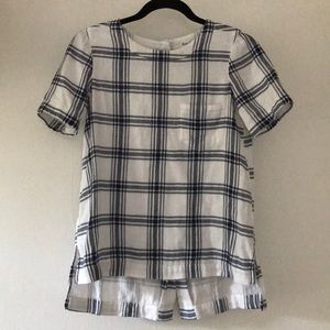 Madewell flannel top